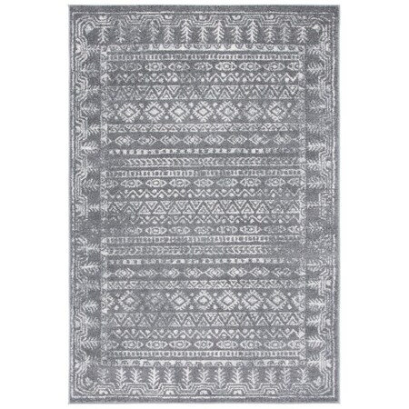 Safavieh 6 x 9 ft. Tulum Contemporary Rectangle Rug, Dark Grey & Ivory TUL271F-6